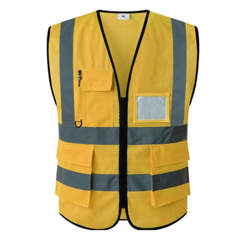 Безопасность Высокая видимость светоотражающий жилет Регулируемые светоотражающие жилеты безопасности дорожного движения ночью на открытом воздухе для бега велоспорта Спорт