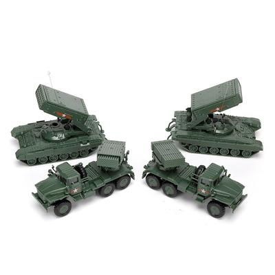 4D 1/72 Советская РСЗО БМ-21 ТОС-1 Тяжелая огнеметная система Сборная модель-пазл Военная игрушка Танк