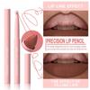 Nude Tapered Lip Liner Pencil Matte Creamy Plumping Lip Stain Waterproof Natural Nude Brown Slim Lips Liner Make Up Long-Lasting