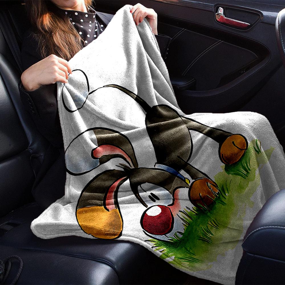 Easter Bunny Eggs Blanket Soft Throw Blanket For Home Bedroom Bed Sofa Travel Office Solid Christmas Blanket