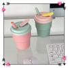 Cute Cartoon Straw Cup 380ML Sport Water Bottle Small Drinking Tumbler  Summer
