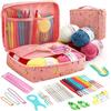 Best Gift Storage Bag Sewing Braid Ergonomic Crochet Hook Set Weave Tool Knitting Needles Kit