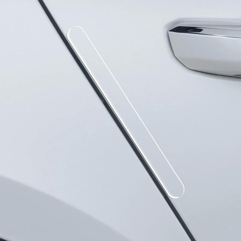 AABKW1 8Pcs Car Door Handle Sticker Transparent Anti-scratch Protective Strip For Porsche Panamera Macan Boxster Cayman Cayenne 911 718