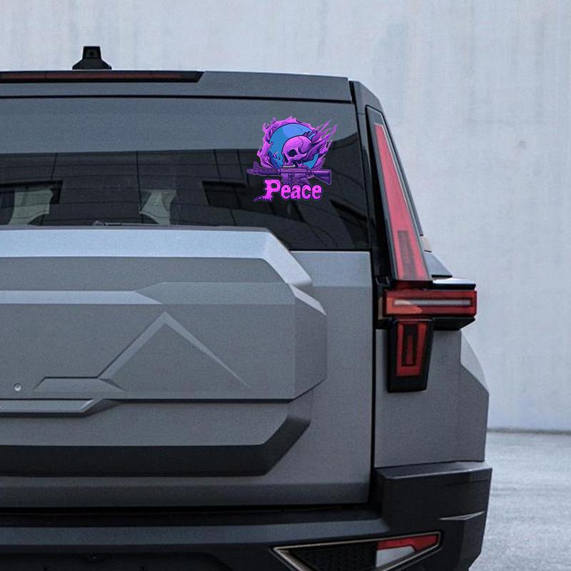 Крутые наклейки для грузовиков ПВХ наклейки на автомобиль в виде черепа с прочным клеем водонепроницаемые декоративные наклейки с черепом на автомобиль