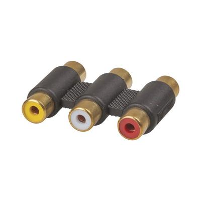 Золотой разъем 3xRCA на разъем 3xRCA