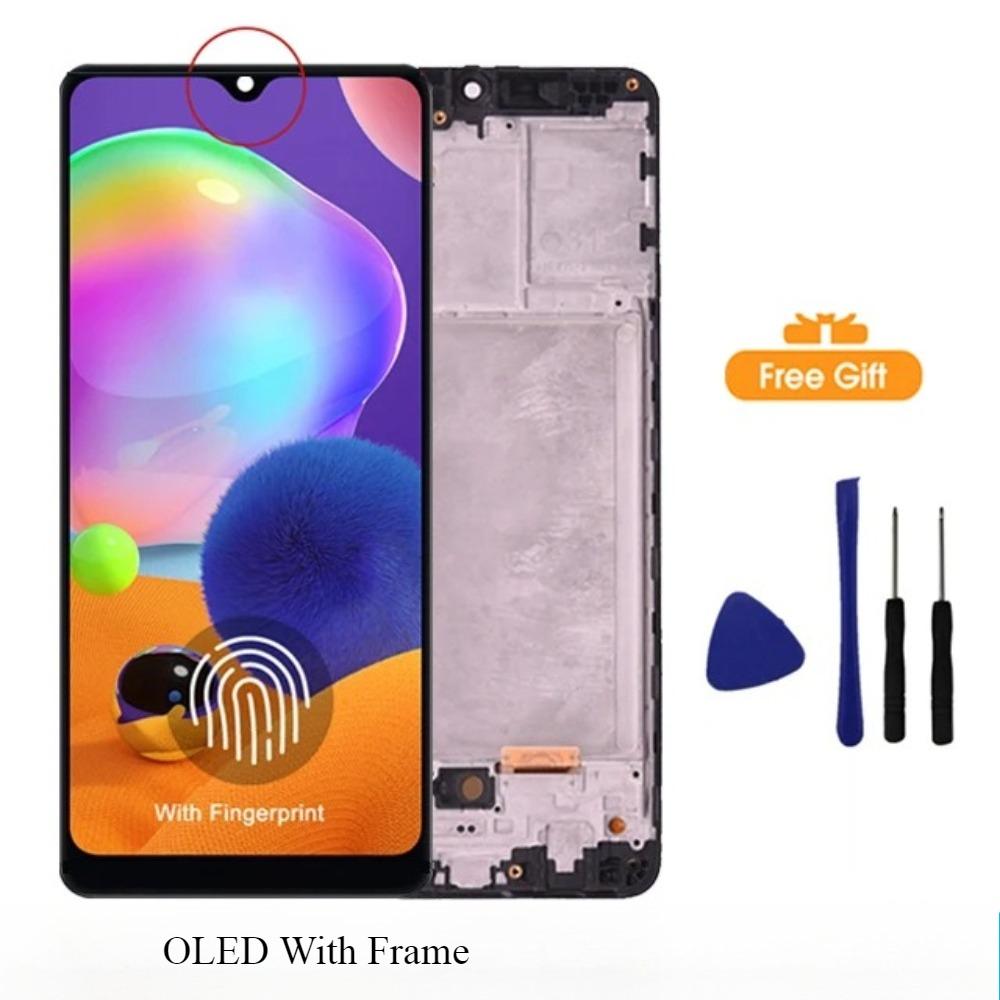 AMOLED Дисплей Для Samsung Galaxy A31 LCD Дисплей Сенсорный Экран Дигитайзер Сборка Для Samsung A31 A315F Замена Дисплея