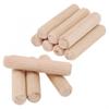 100Pcs Woodworking Chamfered Wooden Dowel Pins Wood Carvings Bed Drawers Round Grooved Plugs