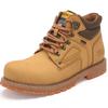 Унисекс Мода Большие размеры 37-48 Высокие рабочие ботинки Повседневные ботинки Мужские ботинки Модная рабочая одежда Большие желтые ботинки