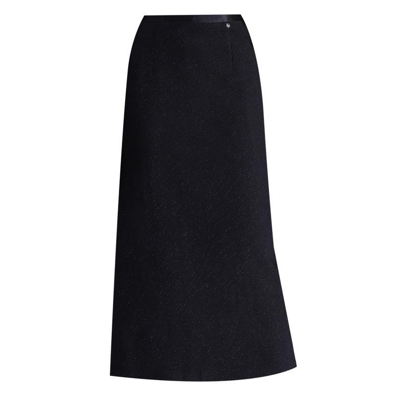 Элегантная облегающая юбка-миди с высокой талией и разрезом, весна/лето 2026