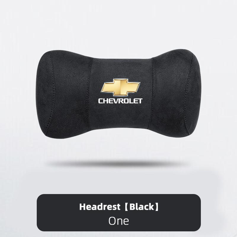 AABHE1 Suede Car Headrest Soft Memory Foam Comfort Lumbar Support Pillow Auto Interior For Chevrolet Spark Captiva Cruze Z71 Aveo Onix