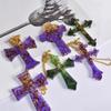 Diy Crystal Epoxy Mold Earrings Necklace Mold Pendant Decoration Various Styles Cross Irregular Mirror Silicone Mold