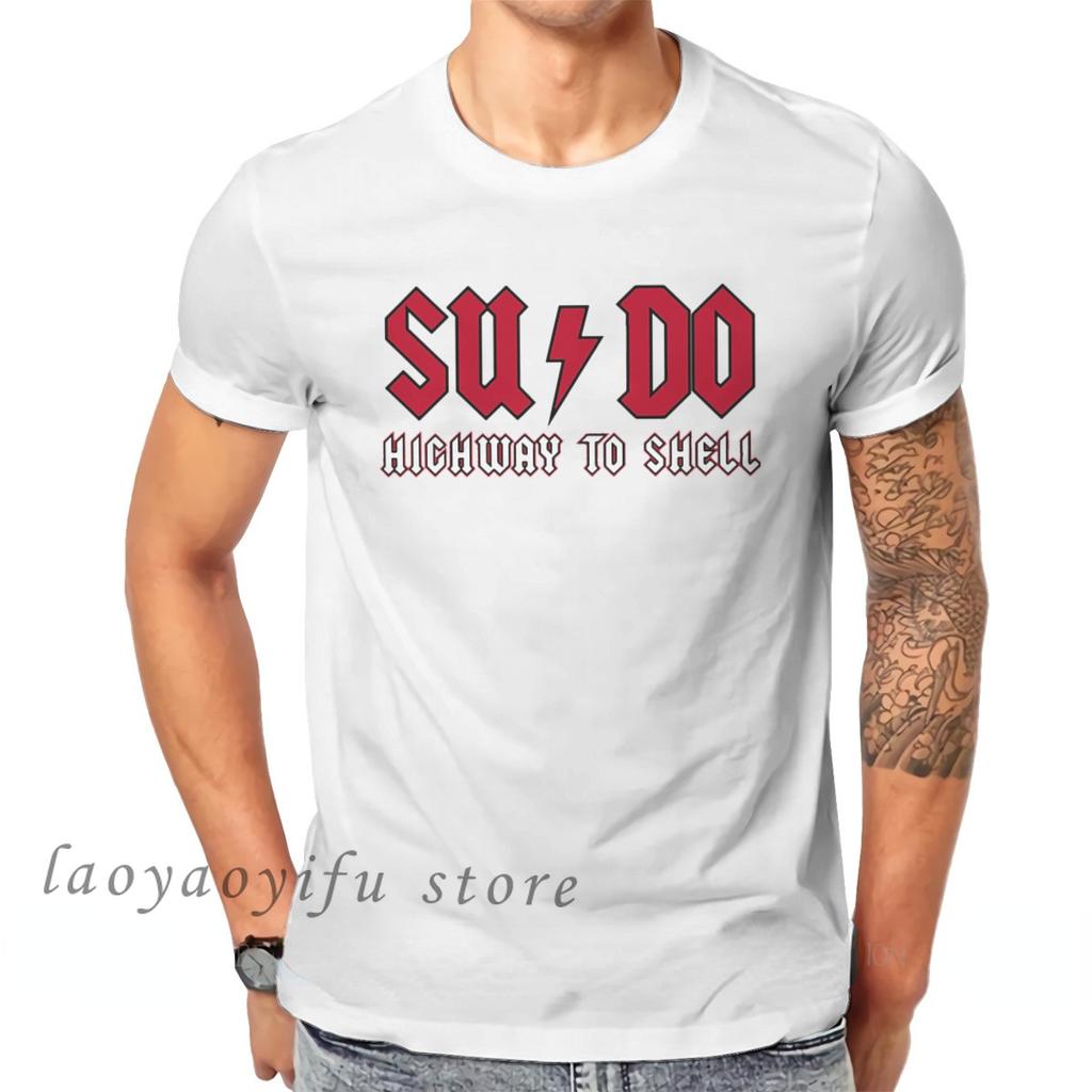 Мужская повседневная футболка Креативная футболка с пингвином Таксом, операционная система Linux, Футболка для мужчин 'Путь к оболочке', Модные топы, Мужская одежда, Оверсайз