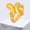 Vnox Классические кольца из нержавеющей стали для женщин, Позолоченная линейная эстетика, Повседневные кольца на палец