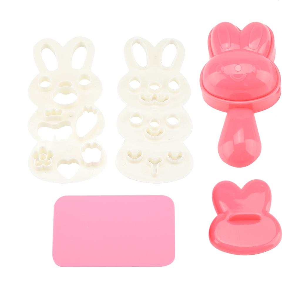 DIY Bunny Shape Food Grade PP Material Sushi Rice Roll Bento Mold Handicraft Rice Roll Mold