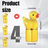 4 Pcs Cute Duck Tire Valve Stem Cap, Decorative Tires Valves Caps, Glow in The Dark Tire Valve Caps, Wheel Accessories, Universal for Cars,