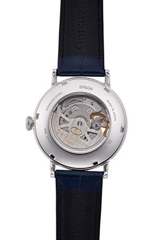 ORIENT STAR Автоматические часы Классические механические Сделано в Японии 2 года внутренней гарантии Открытое сердце Белый Серебряный [Orient Star] Полускелетон