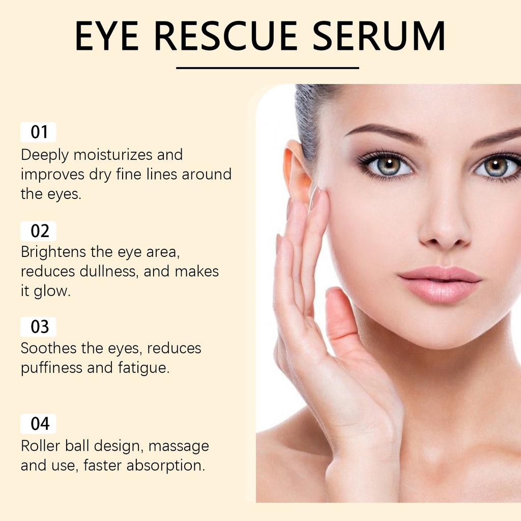 Eye Roll On Serum Firming Serum Reduces Dark Circles, Puffiness And Moisturizes The Eye Area,10ML
