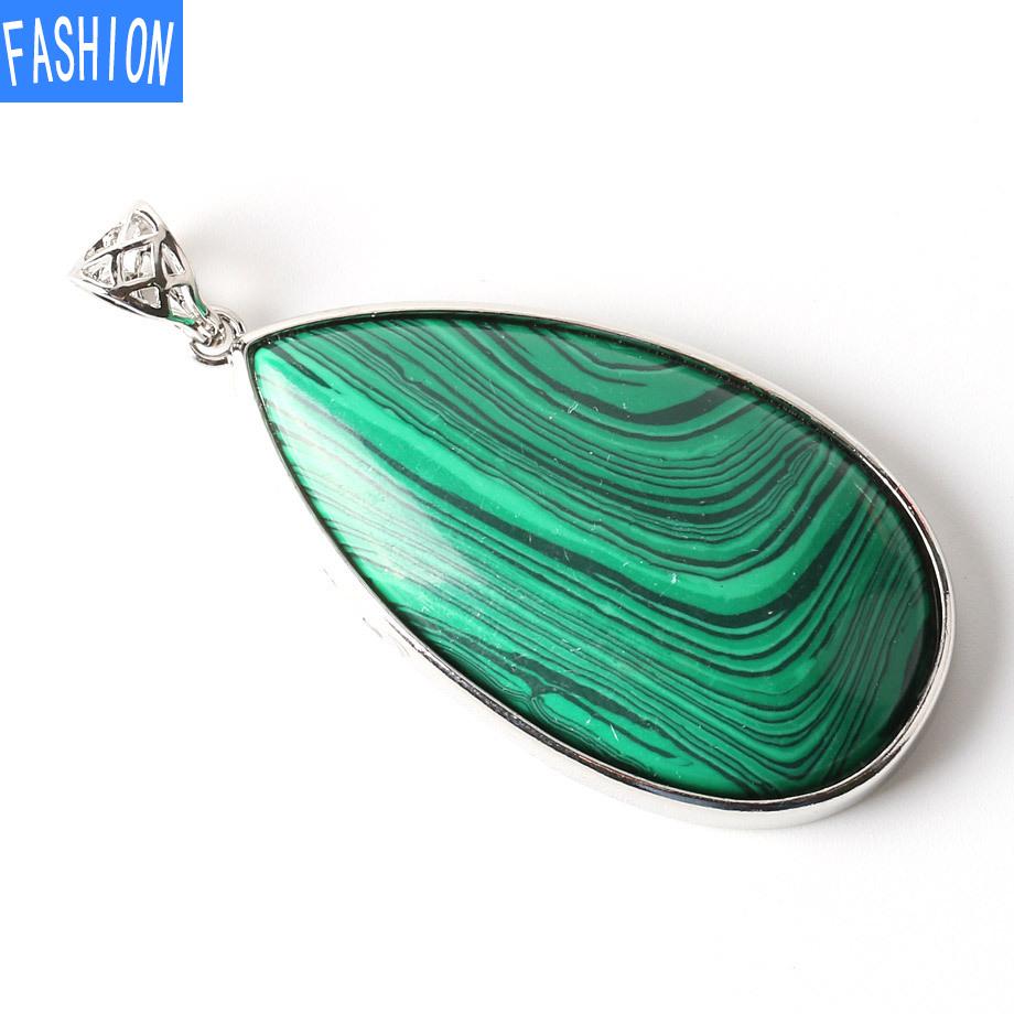 Большой кулон с каплей воды, женский натуральный камень, аметист, порошок, кристалл, лазурит, кулон, простой стиль