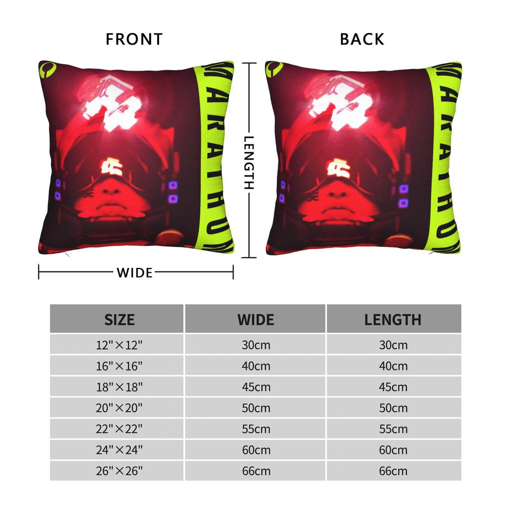 Game Marathon Pillow Covers Accessories Printing Cushion Cover Decoration Throw Pillow Case Cover Seat Multiple Sizes