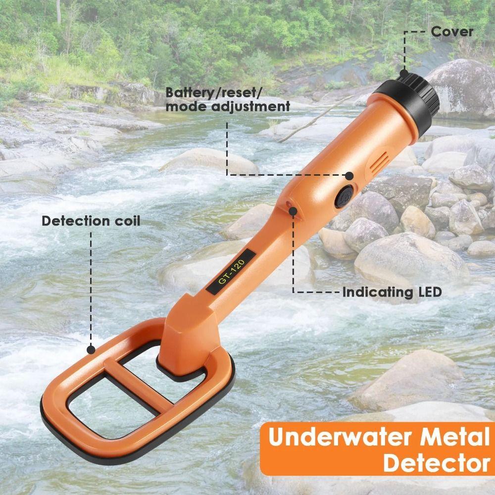 High Sensitivity Underwater Metal Detector with Led Light Underwater Pinpointer Archaeology