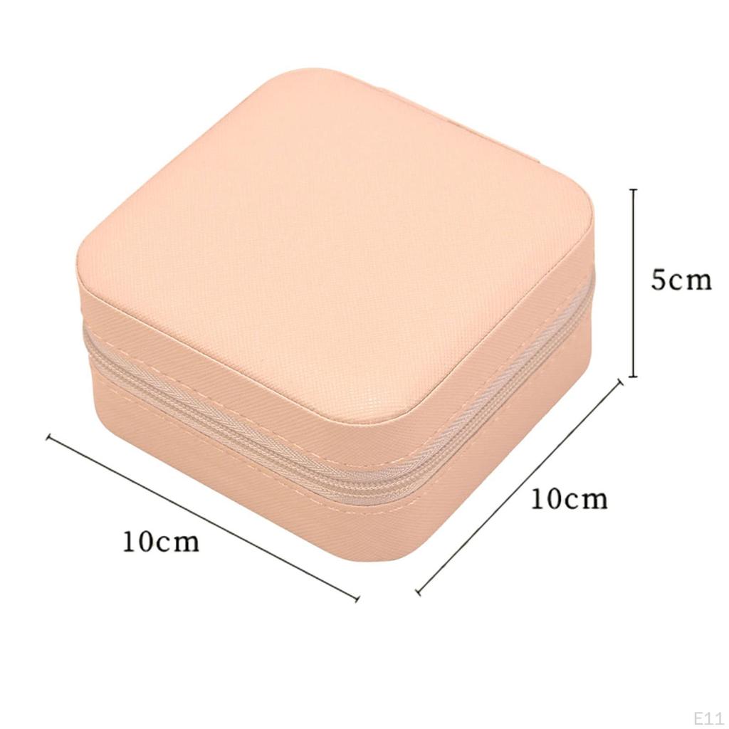 Jewelry Box Organizer Mini Showcase Storage Case for Rings