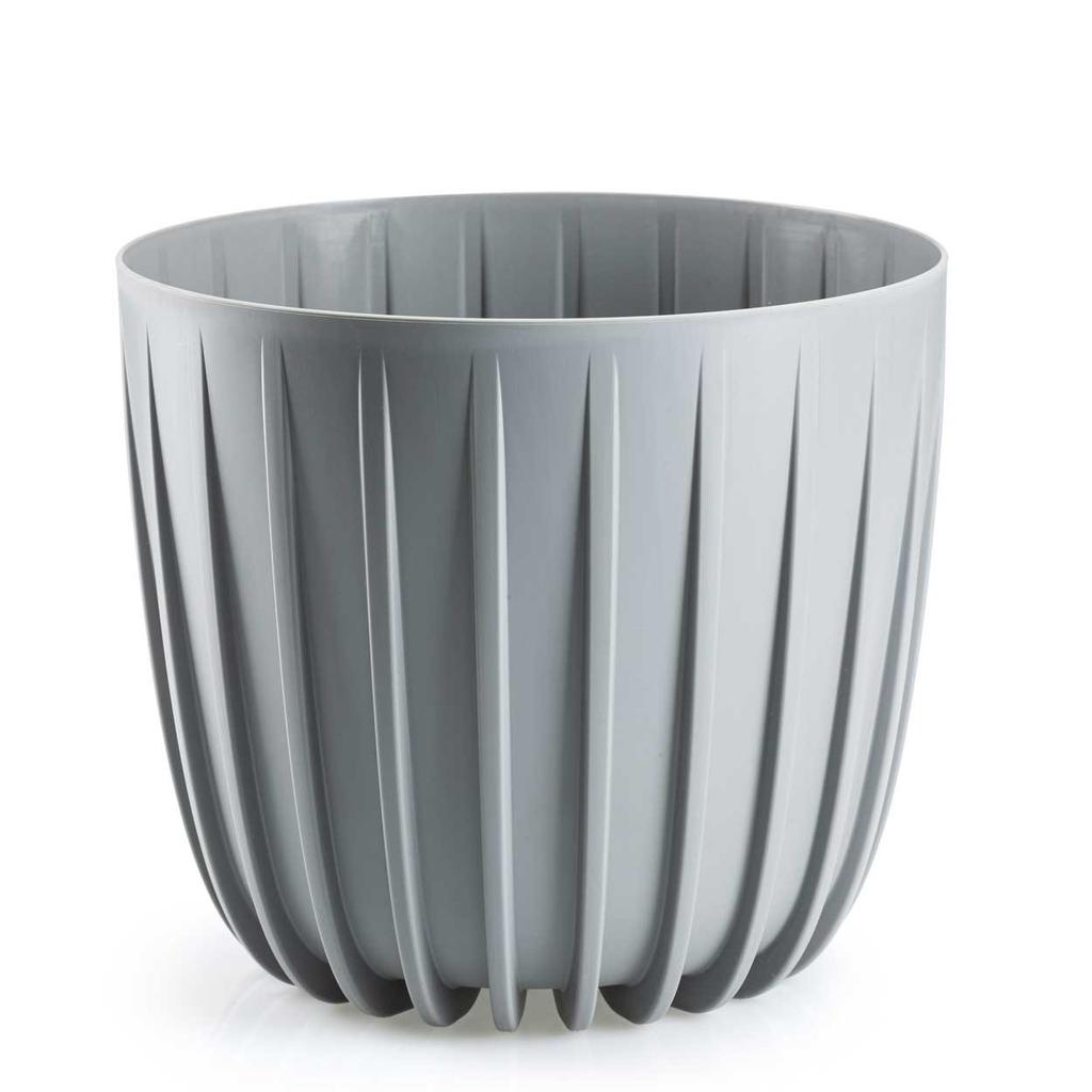 Donica Stripped Niska Szara 24Xh21 Cm