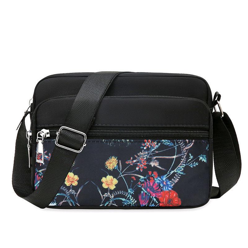 Женская сумка из нейлона для людей среднего и пожилого возраста, сумка через плечо из ткани, многослойная женская сумка для бизнеса