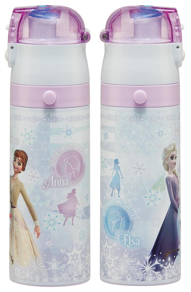 Skater Water Direct Disney Frozen Size Stainless Sports Water Children's Bottle, 470ml, Drinking, Design, 26, Girls, Insulated, Steel, Lightweight,