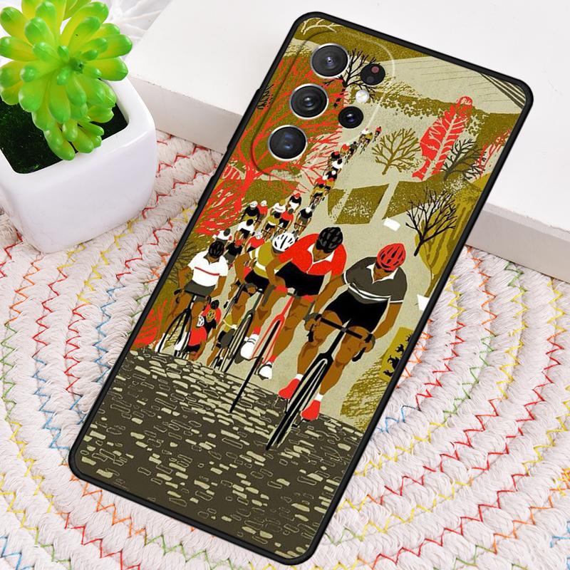 Cycling Heartbeat Bike Phone Case for Samsung Galaxy note 10 pro S26 Ultra S23 S24 FE S25 S21 S22 PLUS shockproof Cove