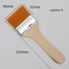 Nylon Hair Oil Painting Brushes Set: 12 Sizes, 5mm Thick Wooden Handles