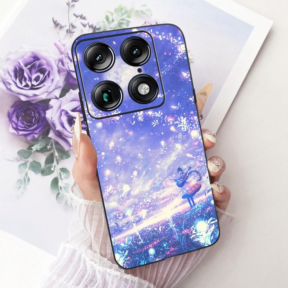 For Motorola Signature Cute Flower Butterfly Cat Painted Case For Motorola Signature XT2603-2 Black Silicone Soft Phone Cases