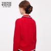 Teenie Weenie x Nanjing Brocade Institute Bear Women's Contrast Collar Knit Sweater