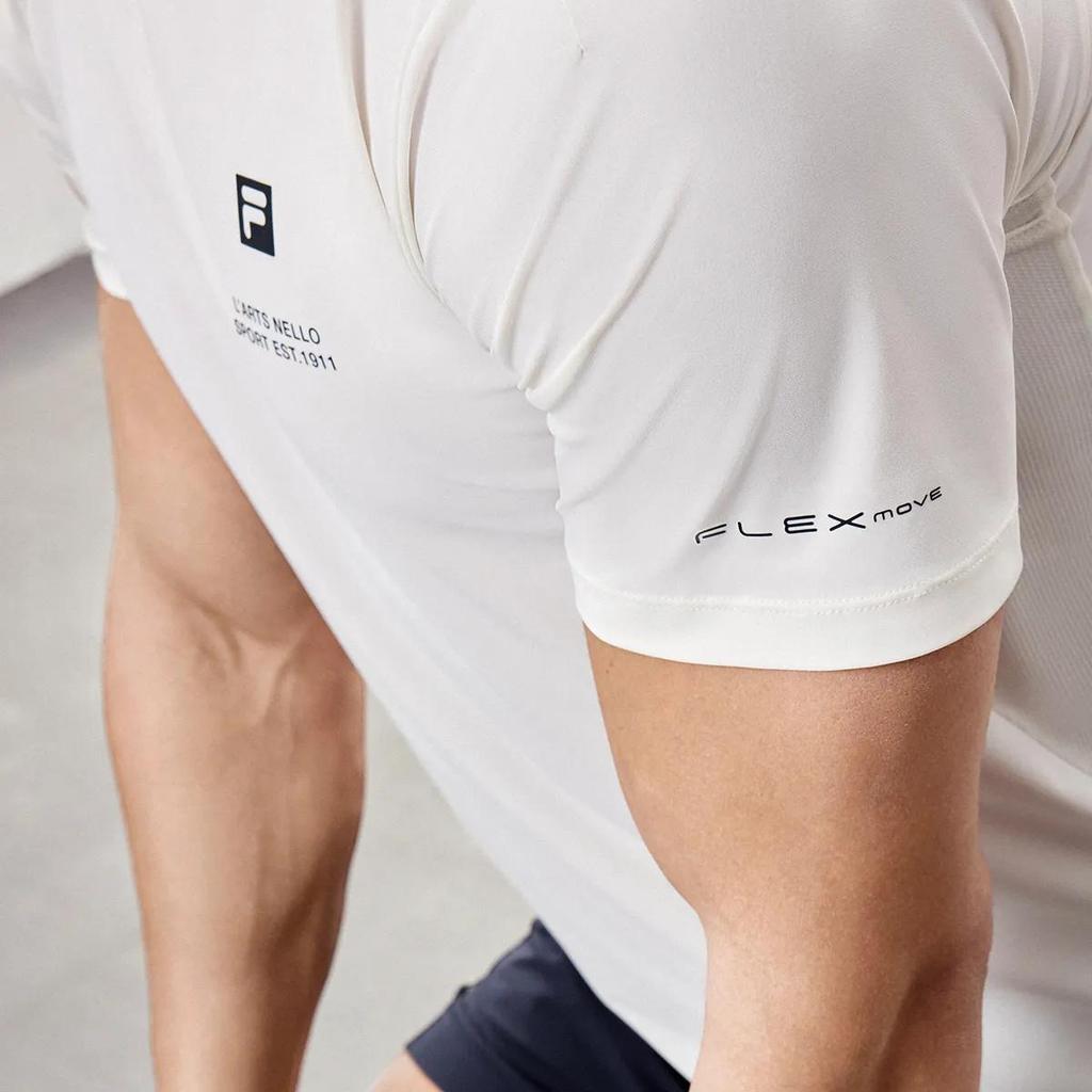 FILA Running T Shirt Men's Starlight White (Unisex) Running T-Shirts A11M421121FWT