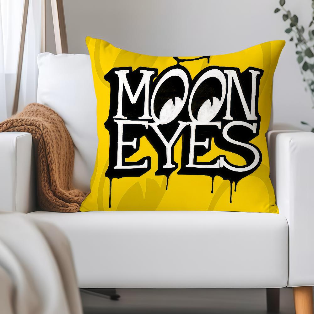 Fashion Brands M-Mooneyes Pillow Case Applicable Space For Guest Rooms Interiors Cars Office House Decoration