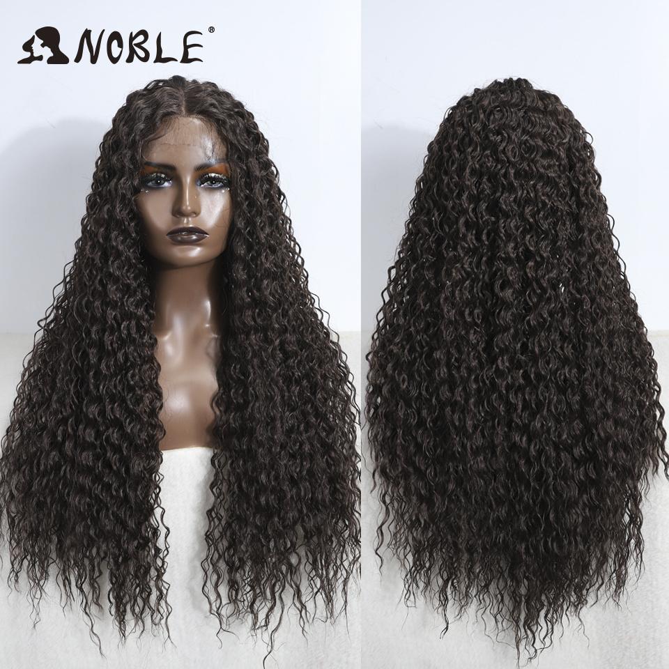 Noble Cosplay Wig Synthetic Lace Part Wig Long Curly 31Inch Cosplay Wig Blonde Ombre Lace Wig for Black Women Synthetic Lace Wig