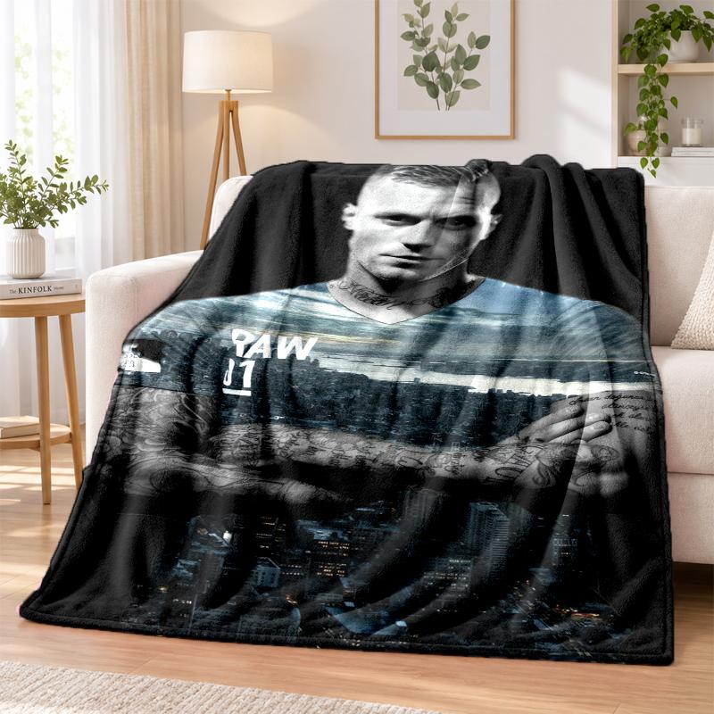 Kontra K Flannel Throw Blanket Soft Warm Cozy For Sofa Bed Indoor Home Bedroom Use