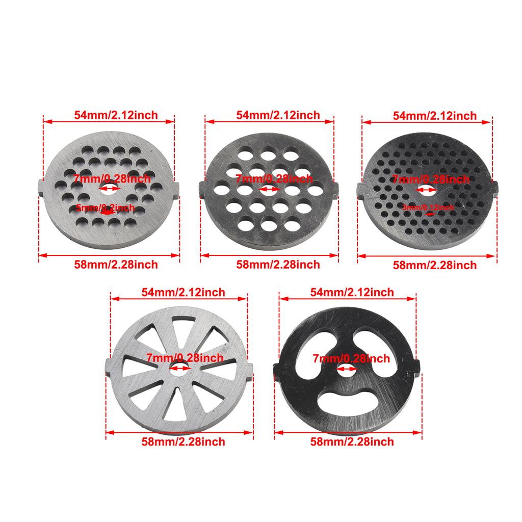 Кухонная мясорубка Миксер Пластины Диски Комплект Аксессуары Нержавеющая сталь