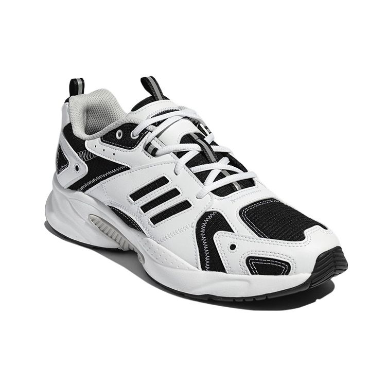 Adidas Neo JZ Runner Fabric Leather Trendy Retro Sports Low-Top Lifestyle Shoes Unisex Sneakers White Black GZ9609