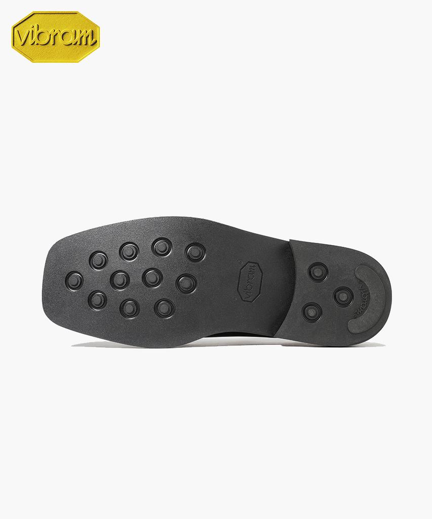 Firenze Atelier [Vibram] Дерби на шнуровке с квадратным носком и объемной подошвой, 5 отверстий, 8420 [Черный Fg]