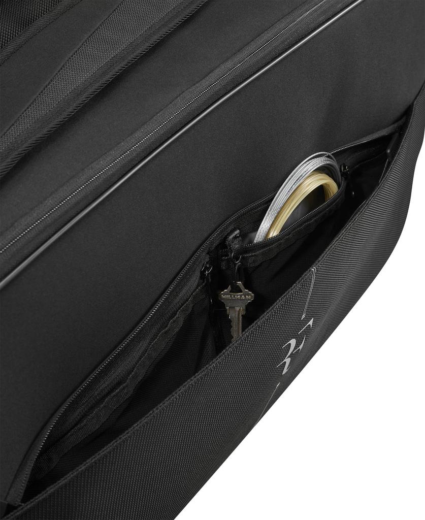 Сумка для ракеток Wilson ЧЕХОЛ ДЛЯ РАКЕТОК RF TOURNAMENT RACQUET BAG Ракетка Может вместить до 12 ракеток средней толщины WR8032701001 Черный (Турнирная сумка) (ракетки на основе)