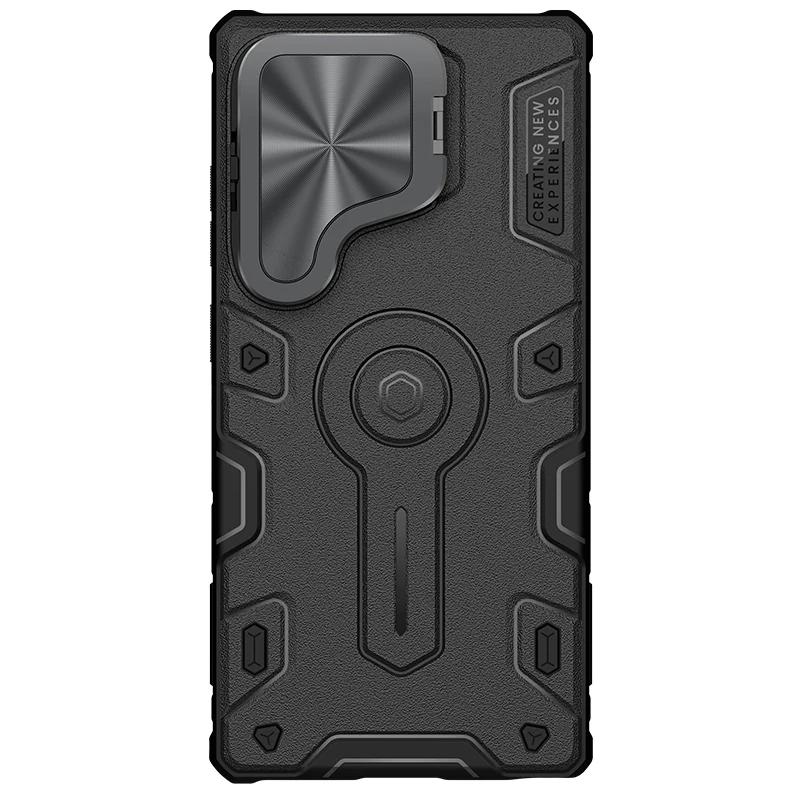 Чехол-подставка Nillkin Camshield Armor для Samsung Galaxy S25 Ultra 5G, тонкий чехол с подставкой для камеры, защитная крышка для объектива Samsung S25 Ultra