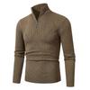 Autumn and Winter New Men's Semi-zipper Thermal Sweater Fashionable Stand-up Collar Men's Knitting