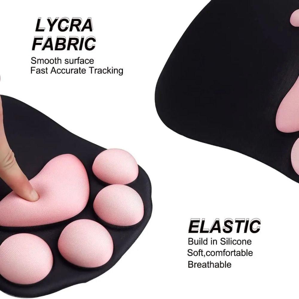 Защита для рук Игровые коврики для мыши Подставка для запястья Подставка для запястья мыши Настольный коврик 3D Коврик для мыши с кошачьей лапкой Офисный стол