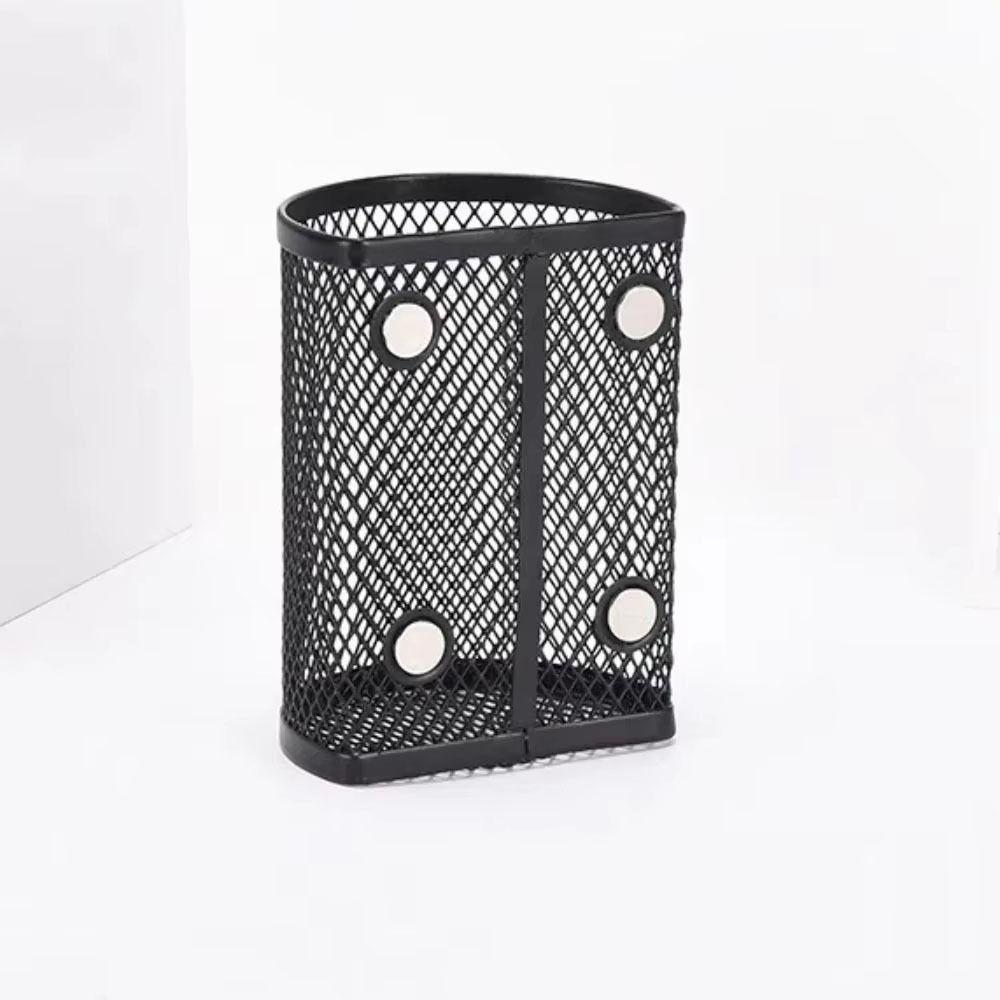 Mesh Magnetic Pencil Holder Large Capacity Metal Storage Box Magnetic Storage Box Whiteboard
