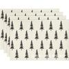 Christmas Snowman & Snowflake Plaid Insulated Placemat - Festive Table Decoration