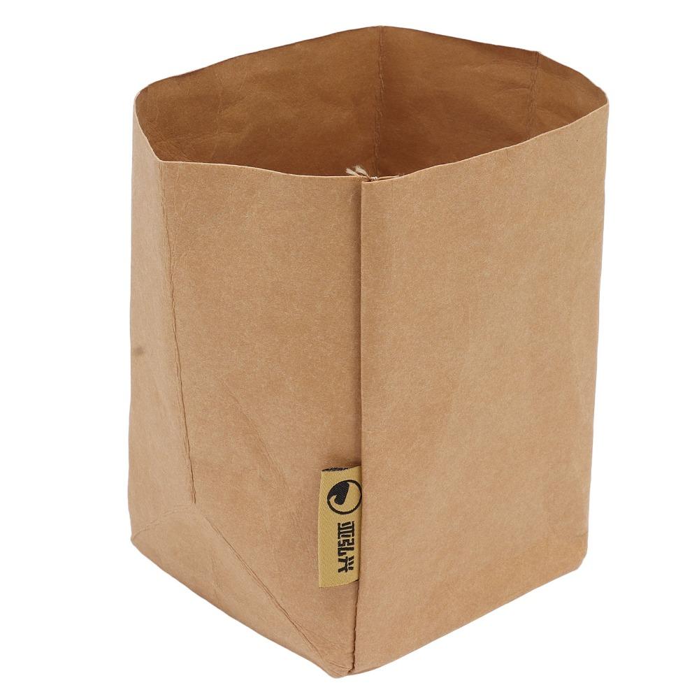 Washable Kraft Paper Bag Waterproof Washed Kraft Paper Snacks Bags Waterproof Bag  Food Storage