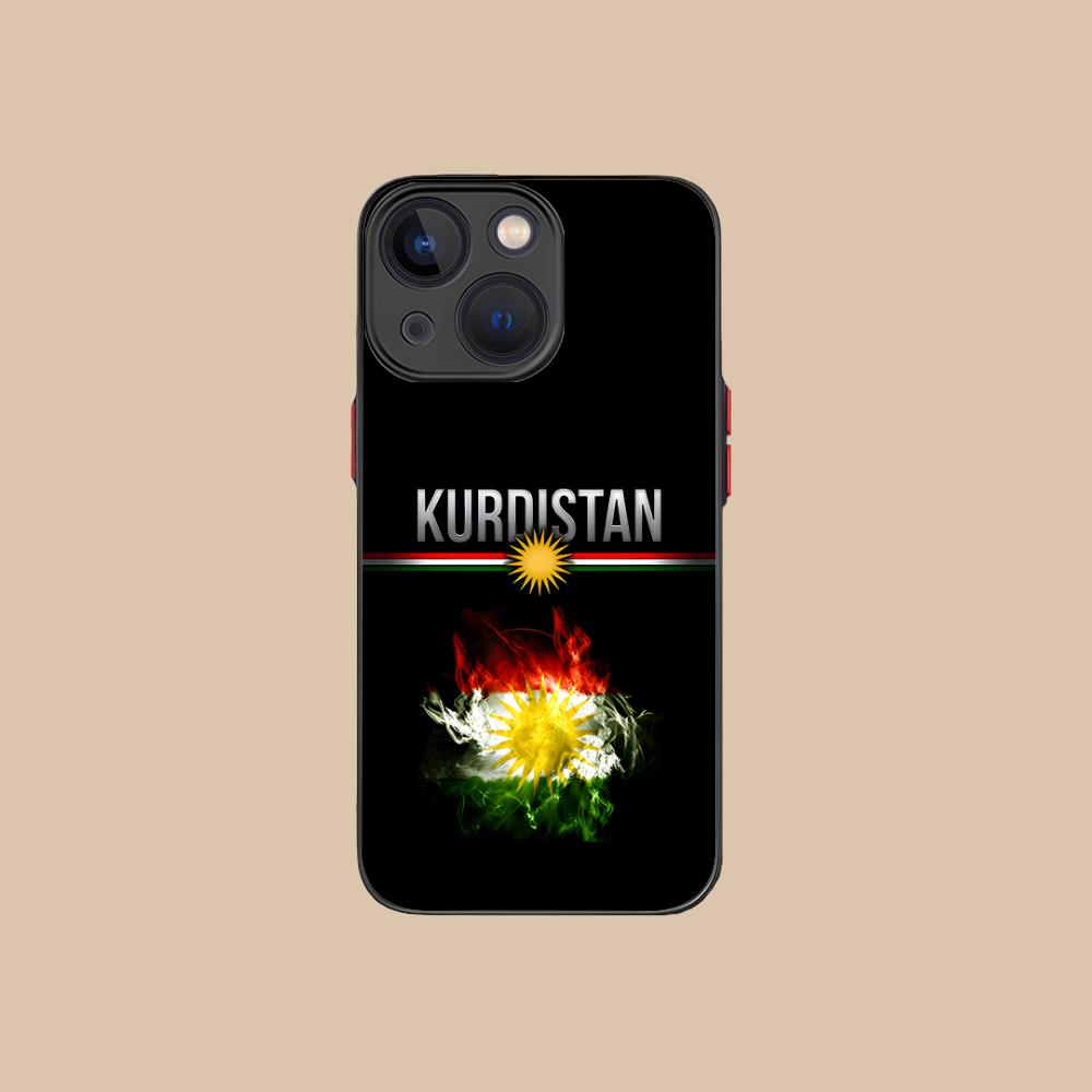 Kurdistan Flag Silicone Mobile Phone Case for iPhone 17 16 15 14 13 12 11 X XR XS Air Pro Max Plus Mini Colorful Cover