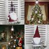 26 дюймов Рождественская елка Топпер Гном Шведский Tomte Gnome Рождественские украшения Санта-Гномы Плюшевый скандинавский Рождественский декор