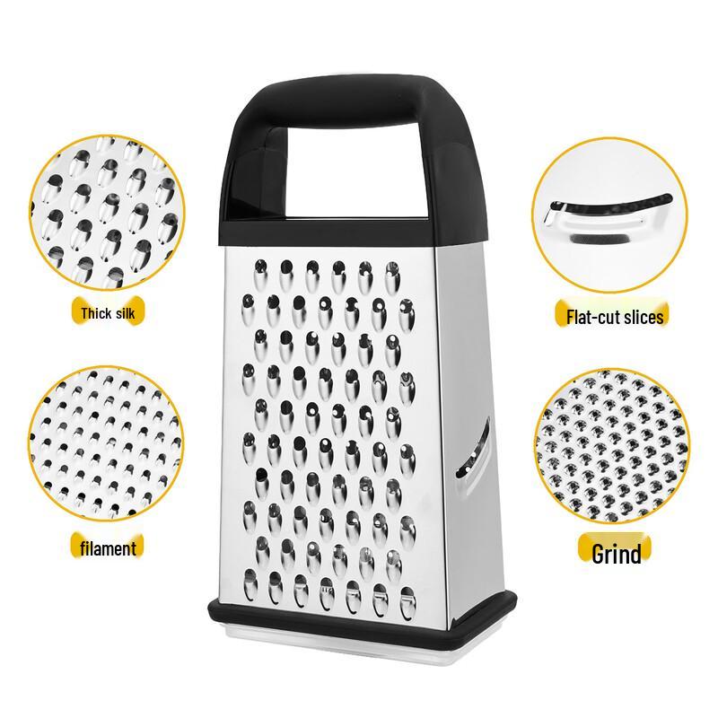 Stainless Steel 4-Sided Multi-function Grater & Slicer Set