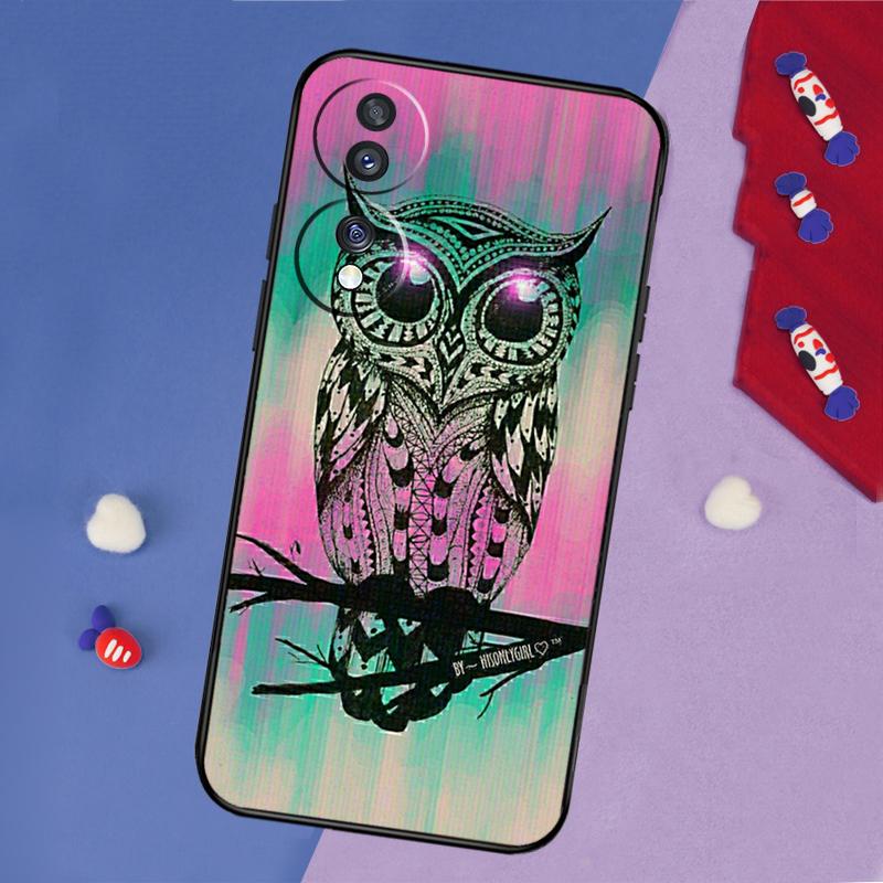 Cute Cartoon Owl Case For Honor 200 Pro 50 70 90 X8a X9a X8 X9 X8b X9c X9b Honor Magic 7 5 6 Pro Lite Cover